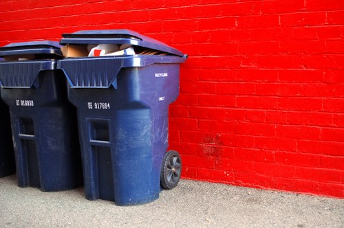 Recycling bins for construction materials